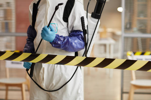 Professional Blood Cleanup technician working in Drake, CO